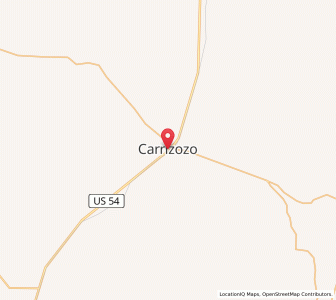 Map of Carrizozo, New Mexico