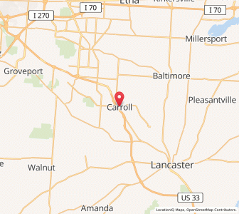 Map of Carroll, Ohio
