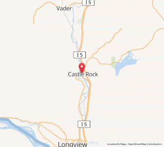 Map of Castle Rock, Washington