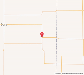 Map of Causey, New Mexico
