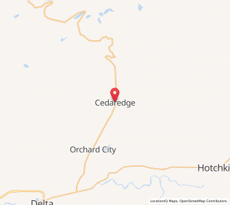 Map of Cedaredge, Colorado