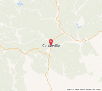 Map of Centerville, Missouri