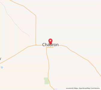 Map of Chadron, Nebraska