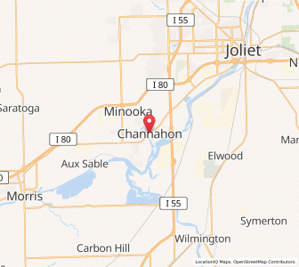 Map of Channahon, Illinois