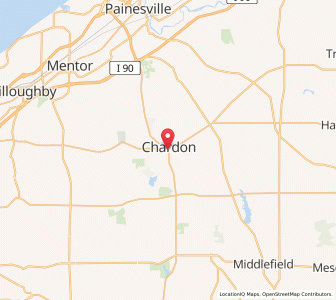 Map of Chardon, Ohio