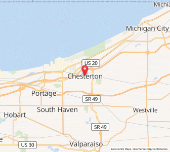 Map of Chesterton, Indiana