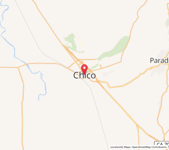 Map of Chico, California