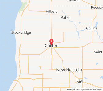 Map of Chilton, Wisconsin