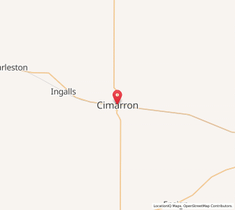 Map of Cimarron, Kansas