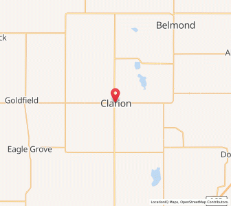 Map of Clarion, Iowa