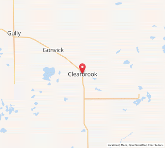 Map of Clearbrook, Minnesota