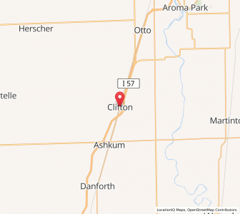 Map of Clifton, Illinois