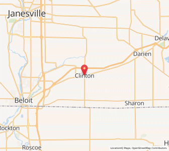 Map of Clinton, Wisconsin