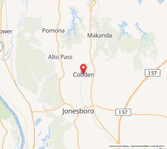 Map of Cobden, Illinois