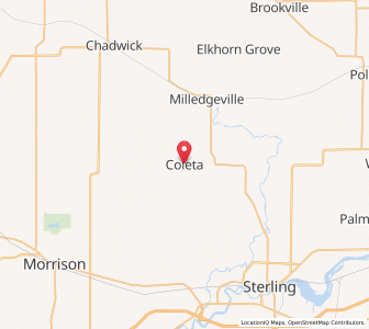 Map of Coleta, Illinois