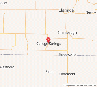 Map of College Springs, Iowa