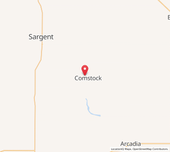 Map of Comstock, Nebraska