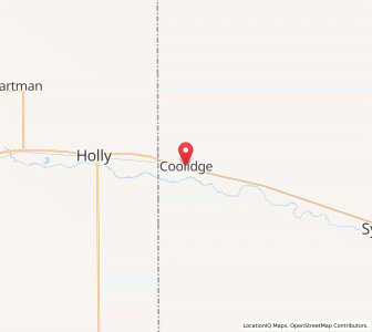 Map of Coolidge, Kansas