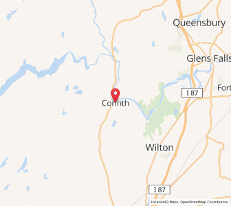 Map of Corinth, New York