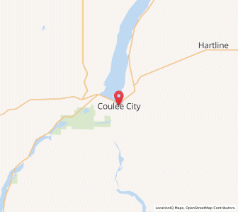 Map of Coulee City, Washington