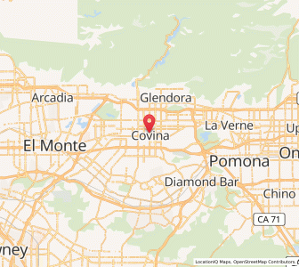 Map of Covina, California