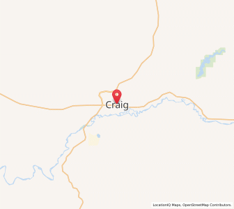 Map of Craig, Colorado