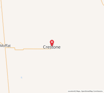 Map of Crestone, Colorado