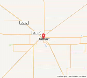 Map of Dalhart, Texas