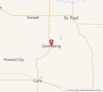 Map of Dannebrog, Nebraska