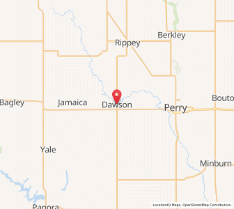 Map of Dawson, Iowa