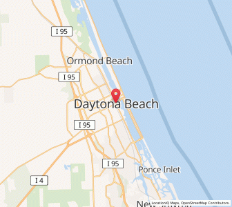 Map of Daytona Beach, Florida