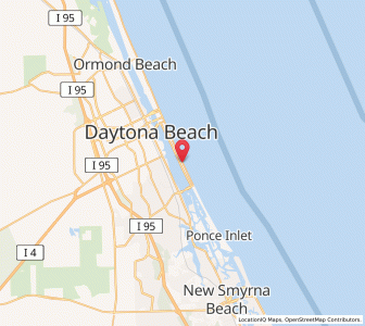 Map of Daytona Beach Shores, Florida