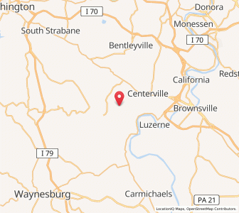 Map of Deemston, Pennsylvania