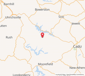 Map of Deersville, Ohio