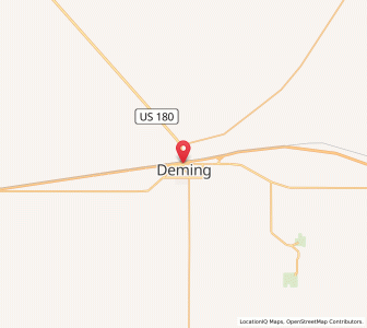 Map of Deming, New Mexico