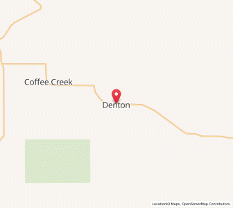 Map of Denton, Montana