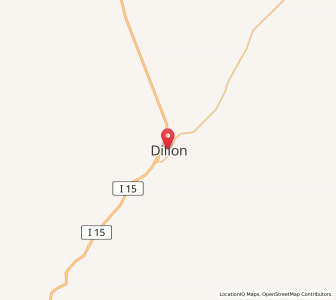 Map of Dillon, Montana
