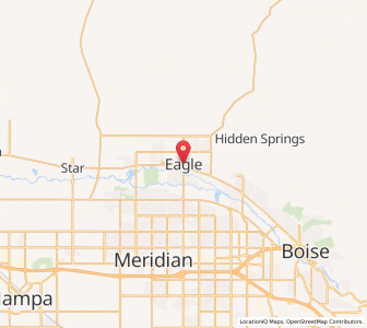Map of Eagle, Idaho