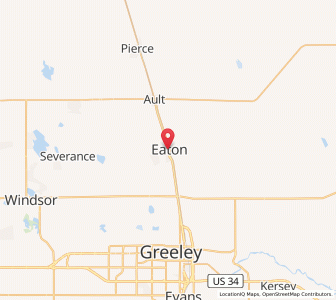Map of Eaton, Colorado