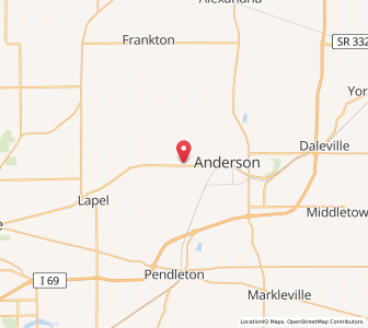 Map of Edgewood, Indiana