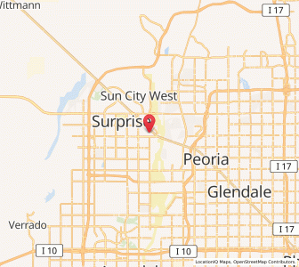 Map of El Mirage, Arizona