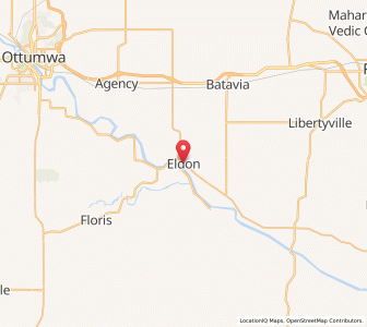Map of Eldon, Iowa