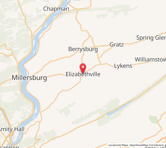 Map of Elizabethville, Pennsylvania