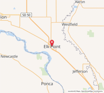 Map of Elk Point, South Dakota