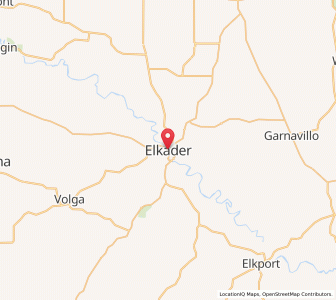 Map of Elkader, Iowa