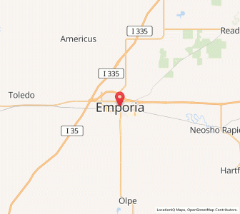 Map of Emporia, Kansas