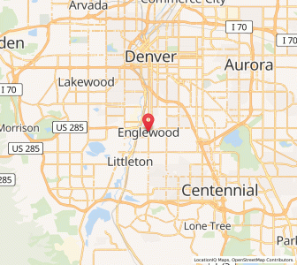 Map of Englewood, Colorado