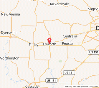 Map of Epworth, Iowa