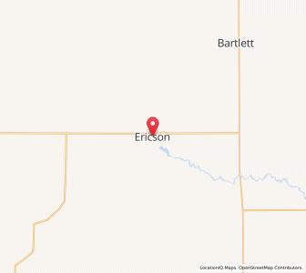 Map of Ericson, Nebraska
