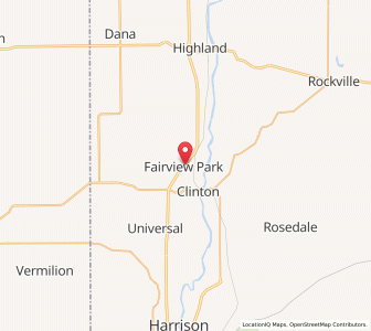 Map of Fairview Park, Indiana